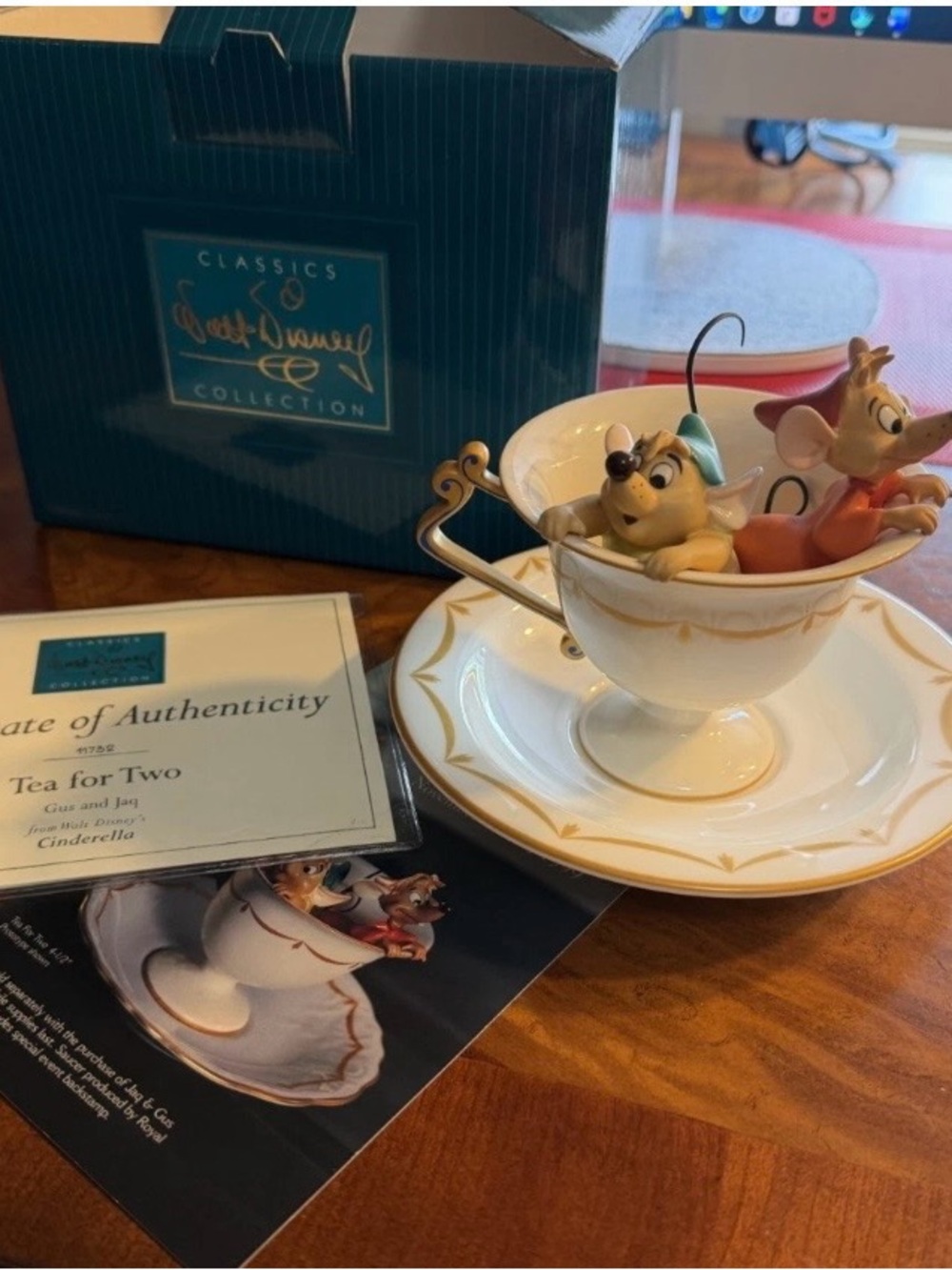 Walt Disney Classics Collection Tea for Two Porcelain Figurine -